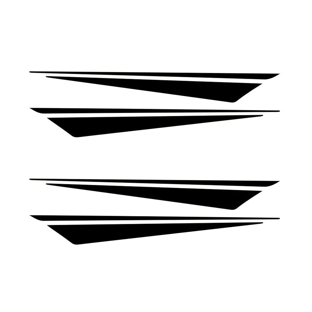 2PCS/SET Motorcycle Stickers with Reflective Geometric Motif, Easy to Apply, Boosting Safety & Personality