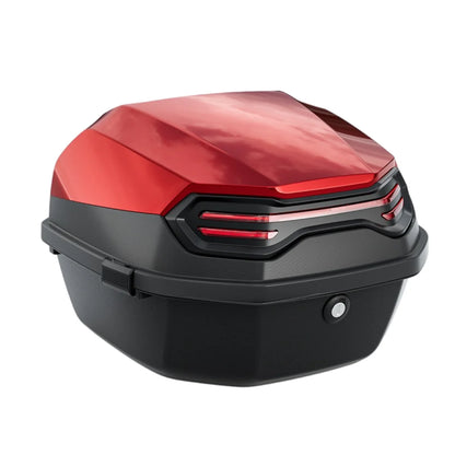 1pc 35L Motorcycle Top Box, Motorcycle Trunk ABS Material Wear-Resistant with Lock, Motorcycle Accessories,Motorcycle Helmet