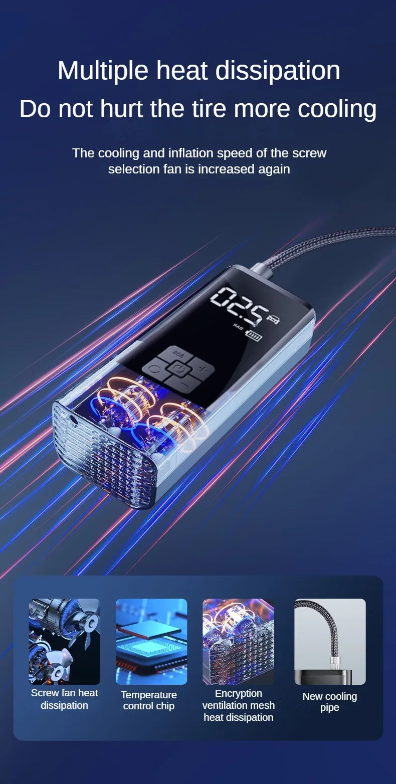 Air Compressor Air Pump For Car Portable Tyre Inflator Electric Motorcycle Pump Air Compressor For Car Motorcycles Bicycles new