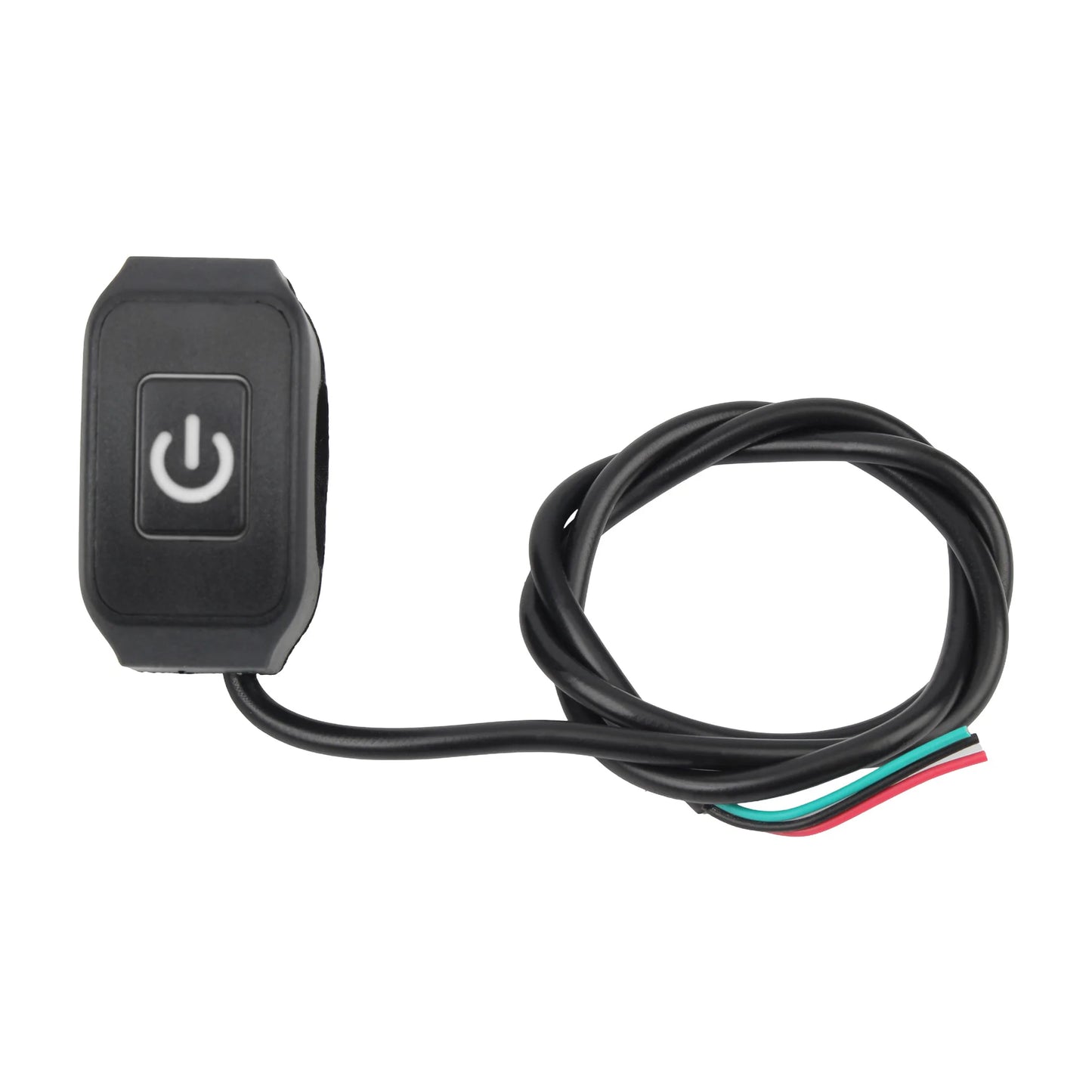 Motorcycle Switch Button 12V 22MM Waterproof With LED Light Scooters Modified Control Parts ON/OFF Display Lamp Switch