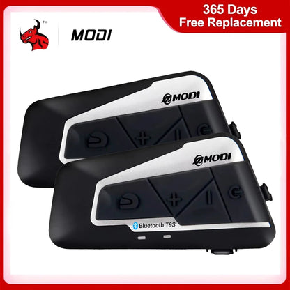 Waterproof Motorcycle Intercom Helmet Headset Helmet Speaker Interphone Moto Headset Wireless Intercomunicador 1200M