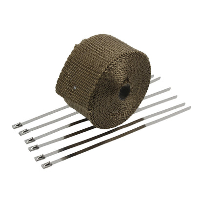 Durable Titanium Exhaust Guard Wrap For Motorcycle Heat Protection 5MX5M Anti-Scald Webbing Tape Motocross Pit Bike Accessories