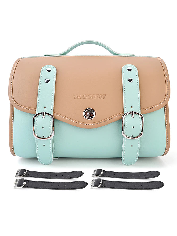 Universal Motorcycle Saddlebag Side Bag  PU Waterproof Travel Bag for Honda Yamaha Suzuki Kawasaki