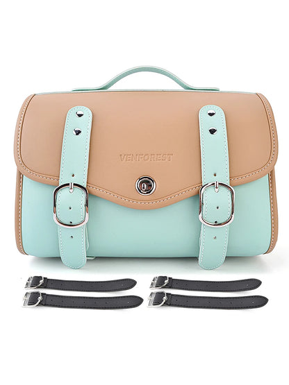 Universal Motorcycle Saddlebag Side Bag  PU Waterproof Travel Bag for Honda Yamaha Suzuki Kawasaki