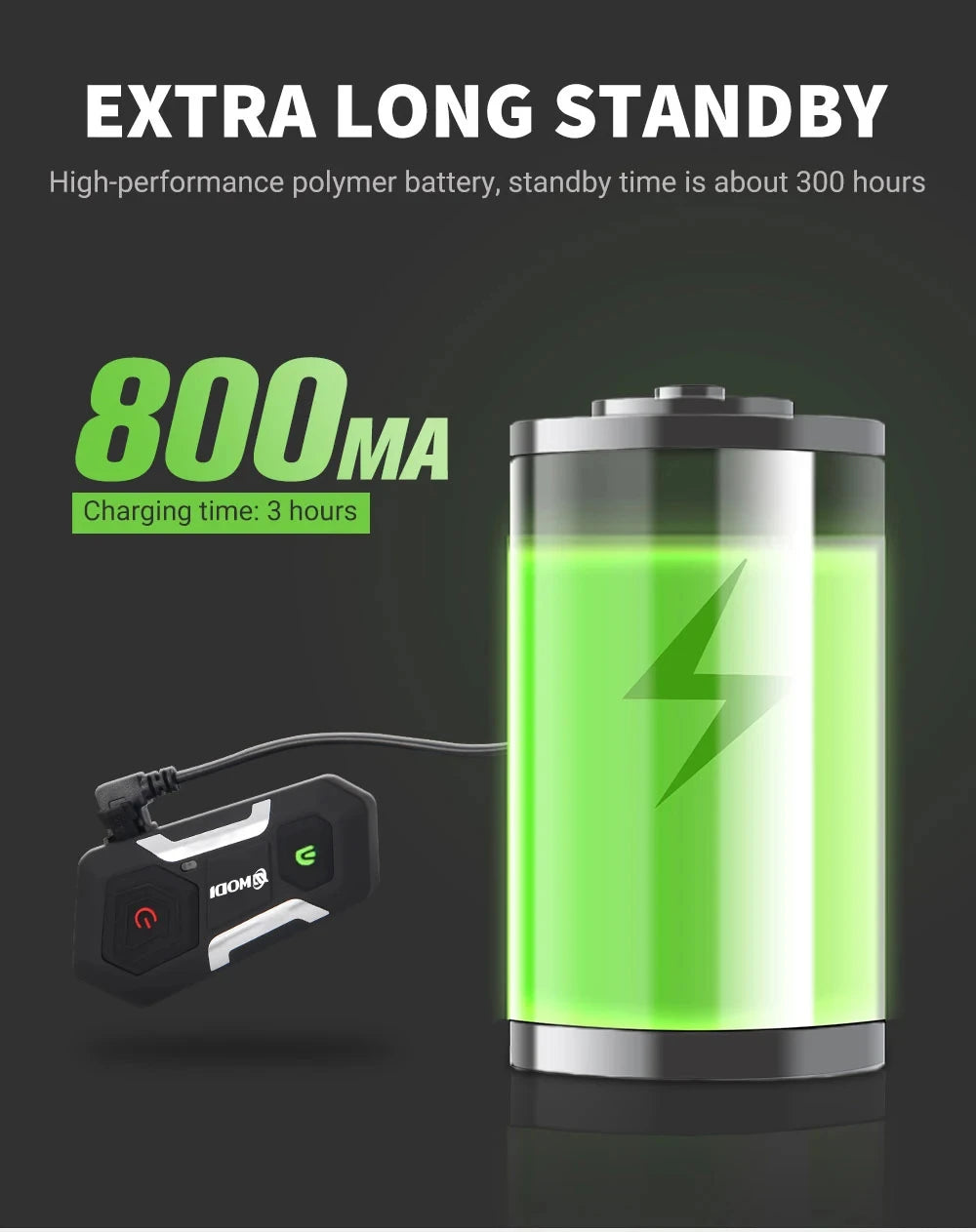 Waterproof Motorcycle Intercom Helmet Headset Helmet Speaker Interphone Moto Headset Wireless Intercomunicador 1200M