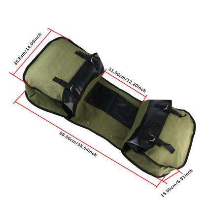 Motorbike Side Rear Bags Canvas Bag Large Capacity Luggage Cargo Bag For Bicycle ATV Electric Bike Motorcycle Saddle Bag