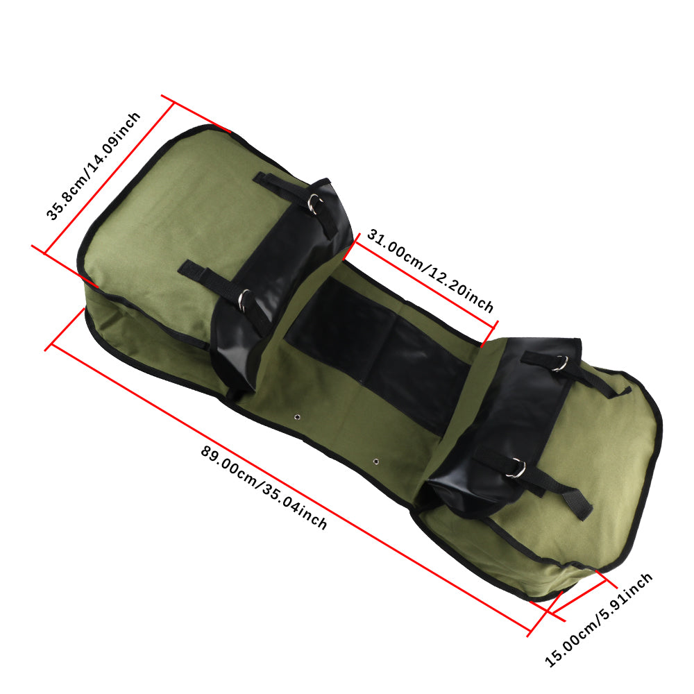 Motorbike Side Rear Bags Canvas Bag Large Capacity Luggage Cargo Bag For Bicycle ATV Electric Bike Motorcycle Saddle Bag
